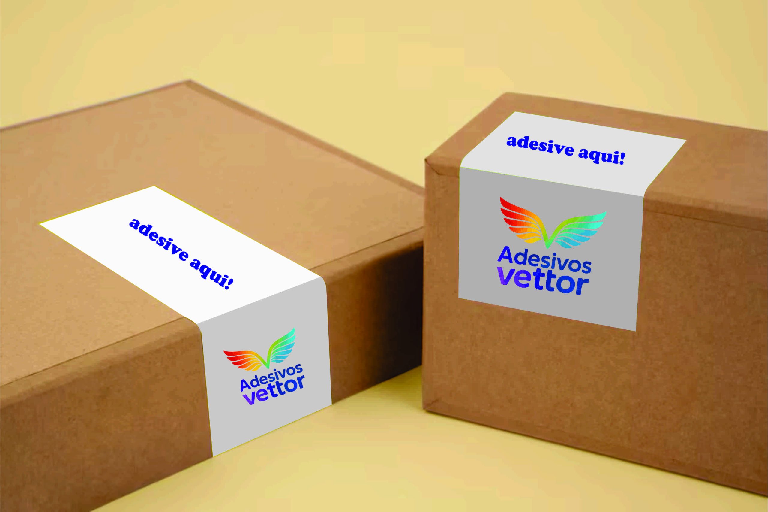 002 Adesivo Personalizados para caixa de papelão - Imagem 1