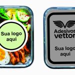 Adesivo para Marmitex plásticas ou alumínio