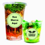 Adesivo para sua embalagem (salada no copo)